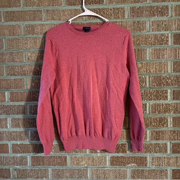J.Crew Cotton/Cashmere Red Scoop Neck Sweater Size XS - Picture 2 of 7